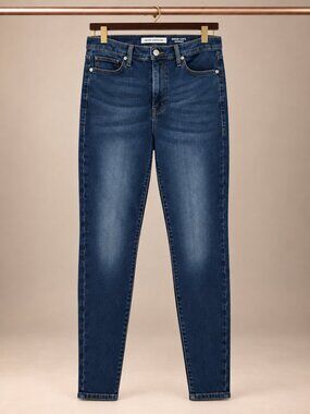 Good American Good Legs High-Rise Skinny Jeans in Blue004 Wash size 4